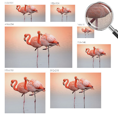 Papel de parede infantil flamingos delicados