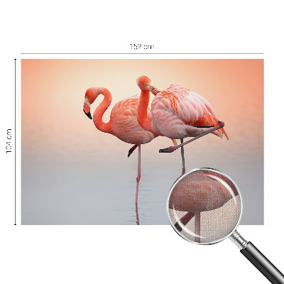 Papel de parede infantil flamingos delicados