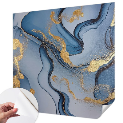 Papel de parede autocolante para sala Ondas azuis
