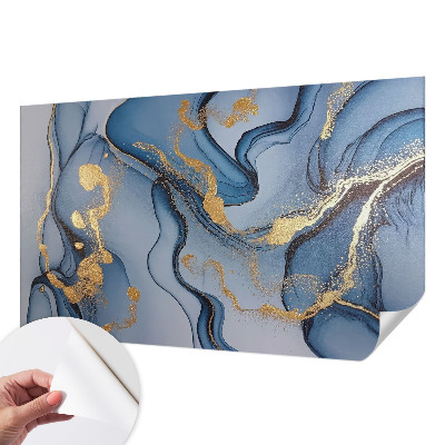 Papel de parede autocolante para sala Ondas azuis