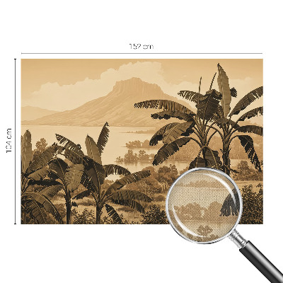 Papel de parede autocolante para quarto Panorama tropical