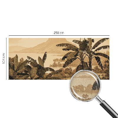 Papel de parede autocolante para quarto Panorama tropical