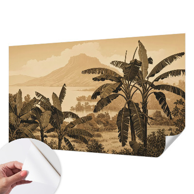 Papel de parede autocolante para quarto Panorama tropical