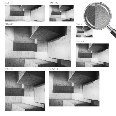Papel de parede autocolante para sala Esculturas geométricas