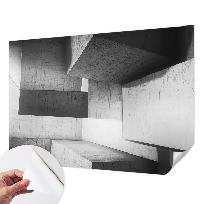 Papel de parede autocolante para sala Esculturas geométricas