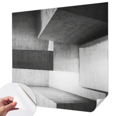 Papel de parede autocolante para sala Esculturas geométricas