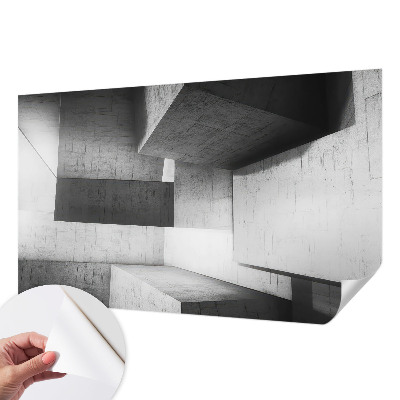 Papel de parede autocolante para sala Esculturas geométricas