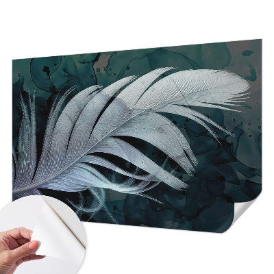 Papel de parede autocolante com padrão Pena Etérea