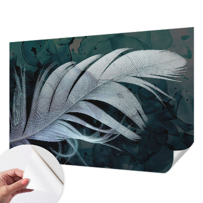 Papel de parede autocolante com padrão Pena Etérea
