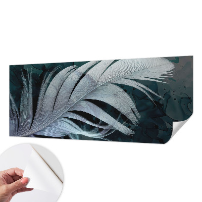 Papel de parede autocolante com padrão Pena Etérea