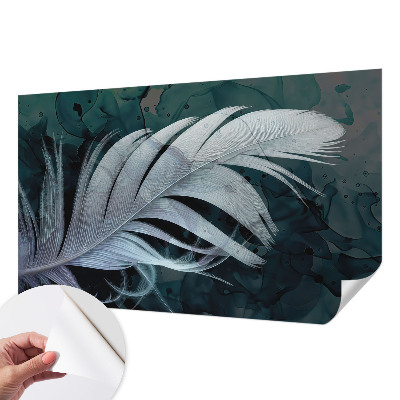 Papel de parede autocolante com padrão Pena Etérea