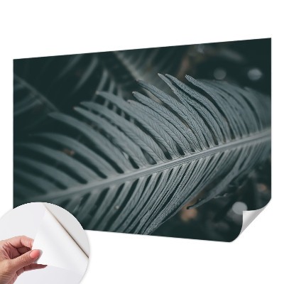 Papel de parede autocolante para quarto Folha verde
