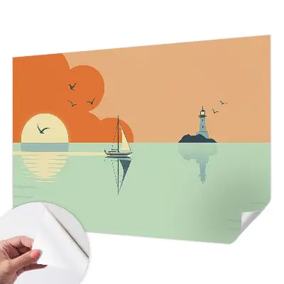 Papel de parede 3D com estampa 'Delícia do mar' inspirada em motivos marinhos