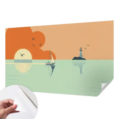 Papel de parede 3D com estampa 'Delícia do mar' inspirada em motivos marinhos