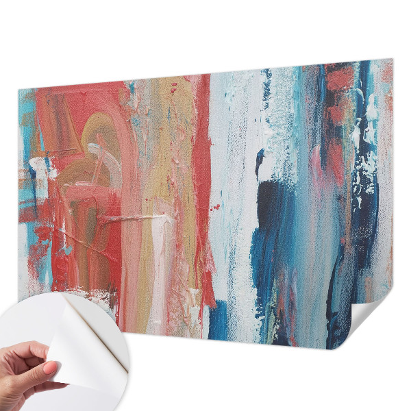 Papel de parede autocolante para sala Abstrações coloridas