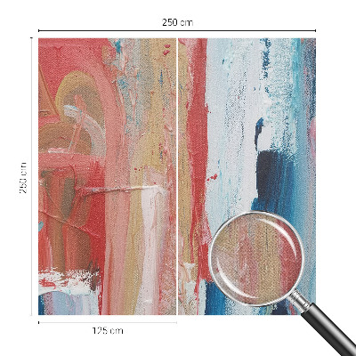 Papel de parede autocolante para sala Abstrações coloridas