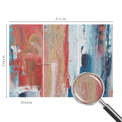Papel de parede autocolante para sala Abstrações coloridas