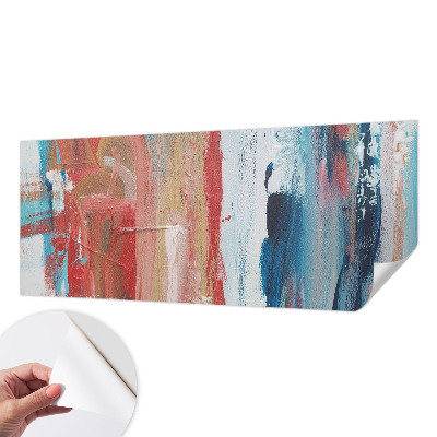 Papel de parede autocolante para sala Abstrações coloridas