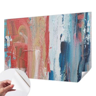 Papel de parede autocolante para sala Abstrações coloridas