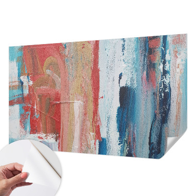 Papel de parede autocolante para sala Abstrações coloridas