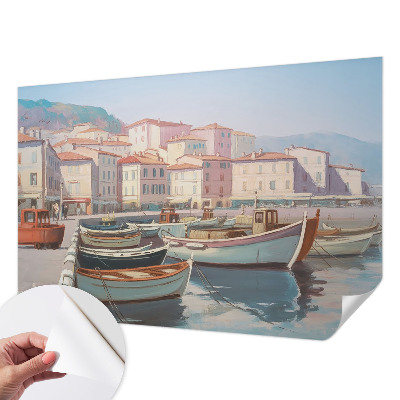 Papel de parede autocolante para quarto com estampa 'Refúgio à beira-mar' para decoração de ambientes