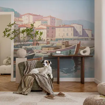 Papel de parede autocolante para quarto com estampa 'Refúgio à beira-mar' para decoração de ambientes