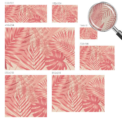 Papel de parede para criança Folhas tropicais