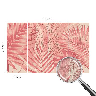 Papel de parede para criança Folhas tropicais