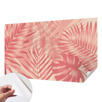 Papel de parede para criança Folhas tropicais