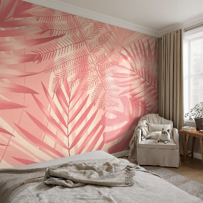 Papel de parede para criança Folhas tropicais