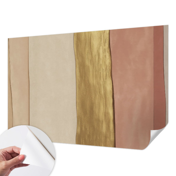 Papel de parede autocolante para sala Listras onduladas