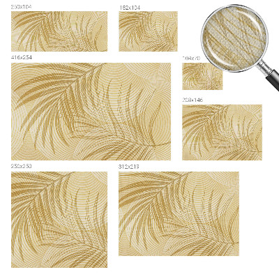 Papel de parede autocolante para sala Elegância tropical