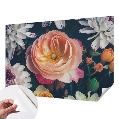 Papel de parede autocolante para quarto Harmonia floral