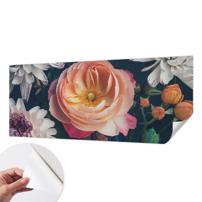 Papel de parede autocolante para quarto Harmonia floral