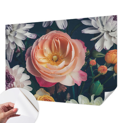 Papel de parede autocolante para quarto Harmonia floral