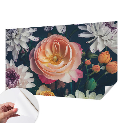 Papel de parede autocolante para quarto Harmonia floral