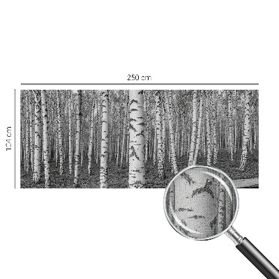 Autocolante de parede fotográfico Floresta de bétulas