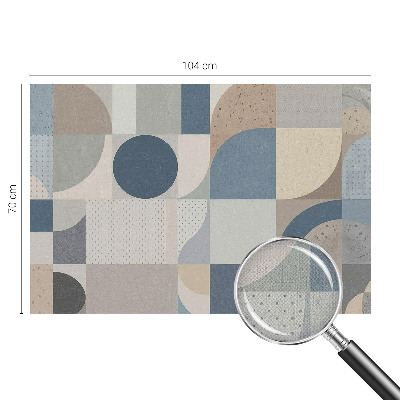 Papel de parede 3D Mosaico geométrico