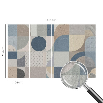 Papel de parede 3D Mosaico geométrico