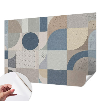 Papel de parede 3D Mosaico geométrico
