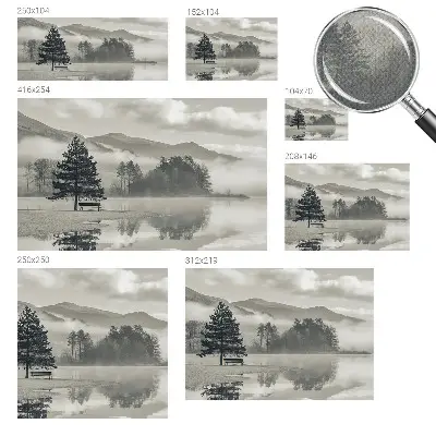 Papel de parede infantil com paisagem romântica
