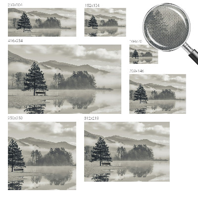 Papel de parede infantil Paisagem romântica