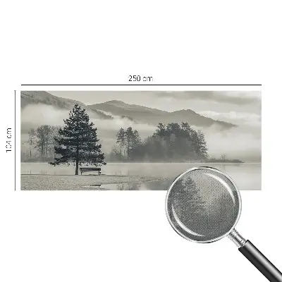 Papel de parede infantil com paisagem romântica