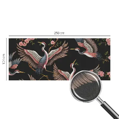 Papel de parede 3D com estampa floral