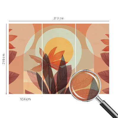 Papel de parede para criança com padrão de abstração floral