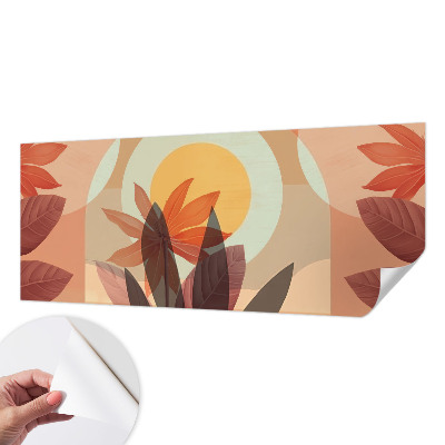 Papel de parede para criança com padrão de abstração floral