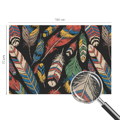 Papel de parede 3D Penas coloridas