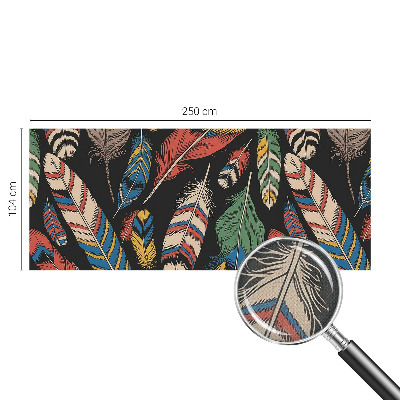 Papel de parede 3D Penas coloridas