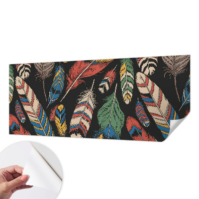 Papel de parede 3D Penas coloridas