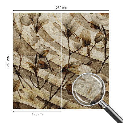Papel de parede autocolante para quarto Flora clássica